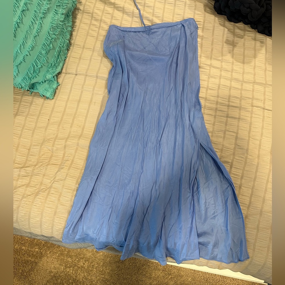 Madewell Periwinkle Maxi slip Skirt